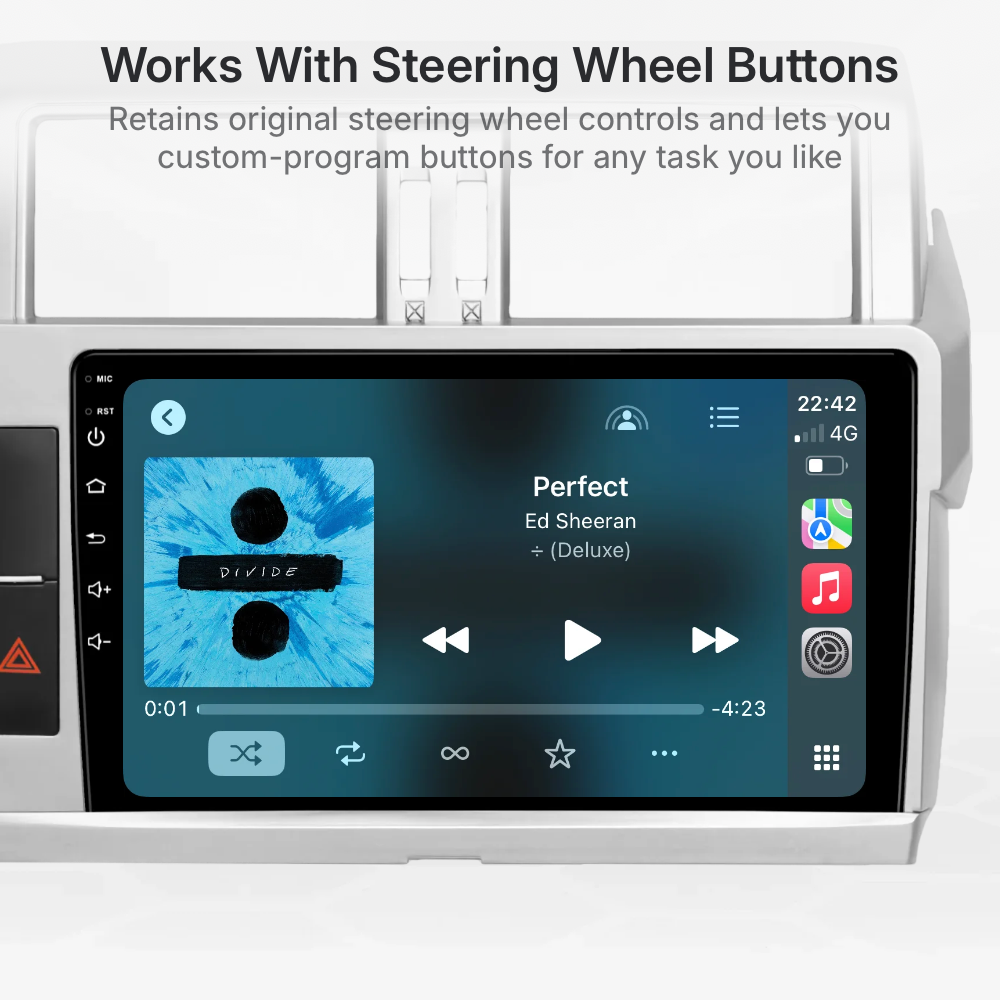 Toyota Prado 150 Series 2014-2017 CarPlay and Android Auto Upgrade Kit
