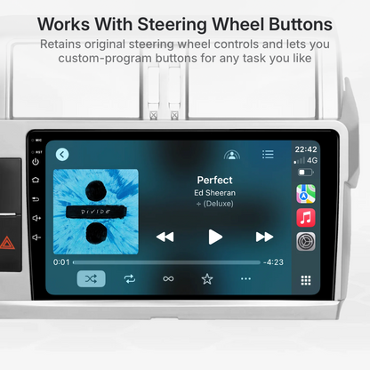 Toyota Prado 150 Series 2014-2017 CarPlay and Android Auto Upgrade Kit