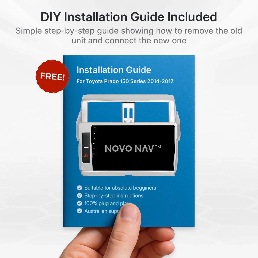 Toyota Prado 150 Series 2014-2017 CarPlay and Android Auto Upgrade Kit