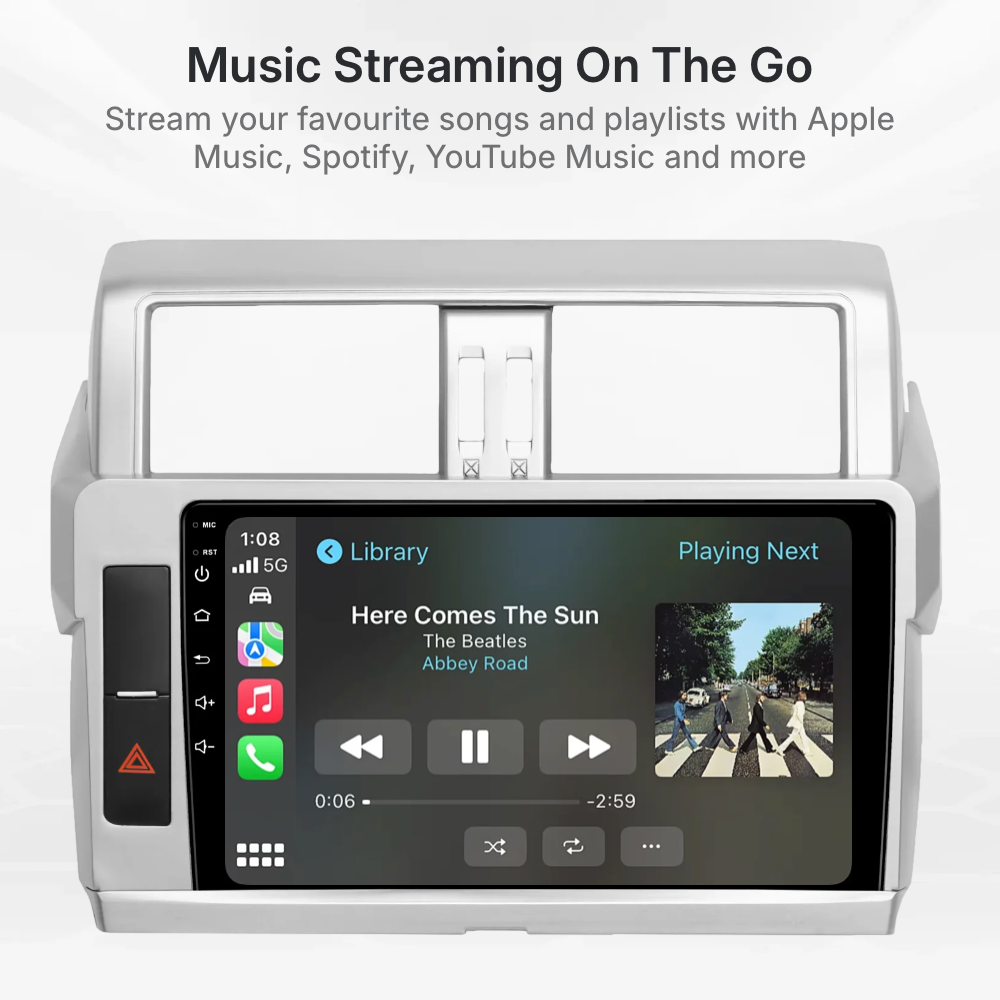 Toyota Prado 150 Series 2014-2017 CarPlay and Android Auto Upgrade Kit