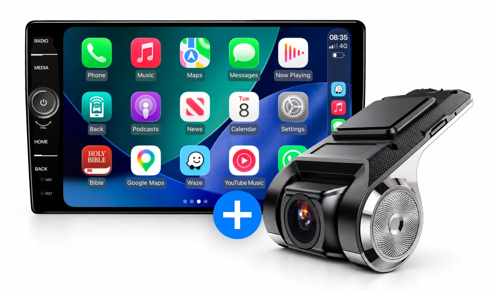 Novo Nav Premium head unit with free dash cam